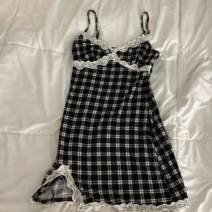 Cotton flannel mini dress